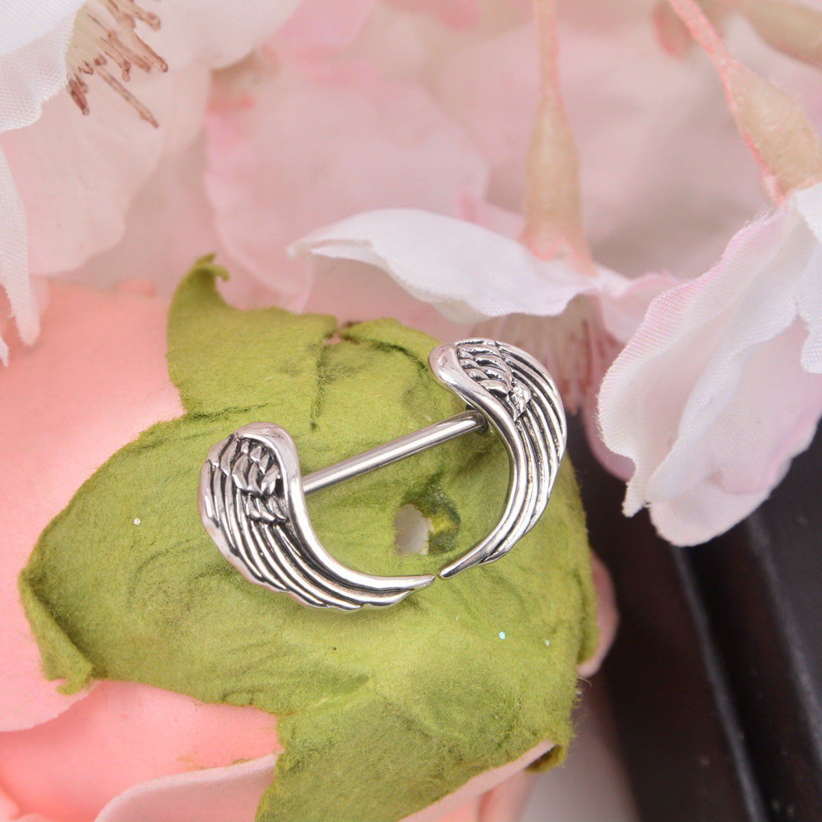 Stainless Steel Breast Ring Fashionable Breast Ring Wing Breast Nail