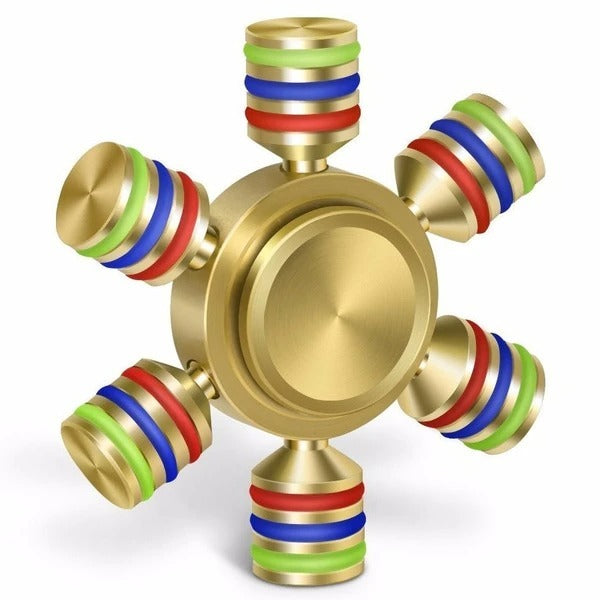 Colorful circle three head six arm gyro 964391749864