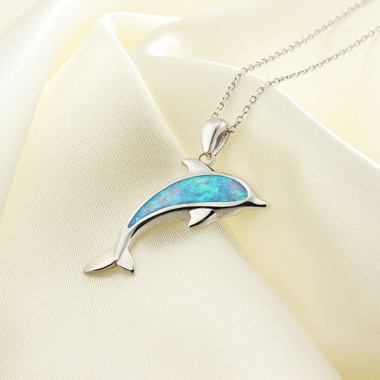 Ocean Dolphin Pendant Copper Necklace 964782f7 fb4b 4038 8b1e 4d748f927e00