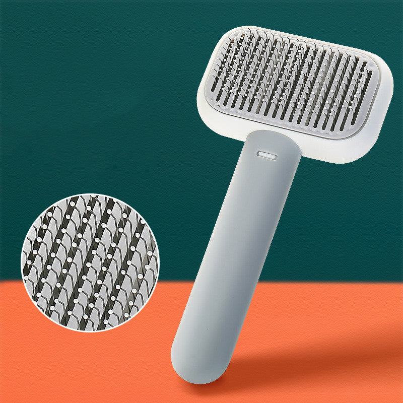 New Pet Cat Dog Hair Brush Hair Massage Comb Open-Knot Brush Grooming Cleaning Tool Stainless Steel Comb 965285af ba60 4352 b