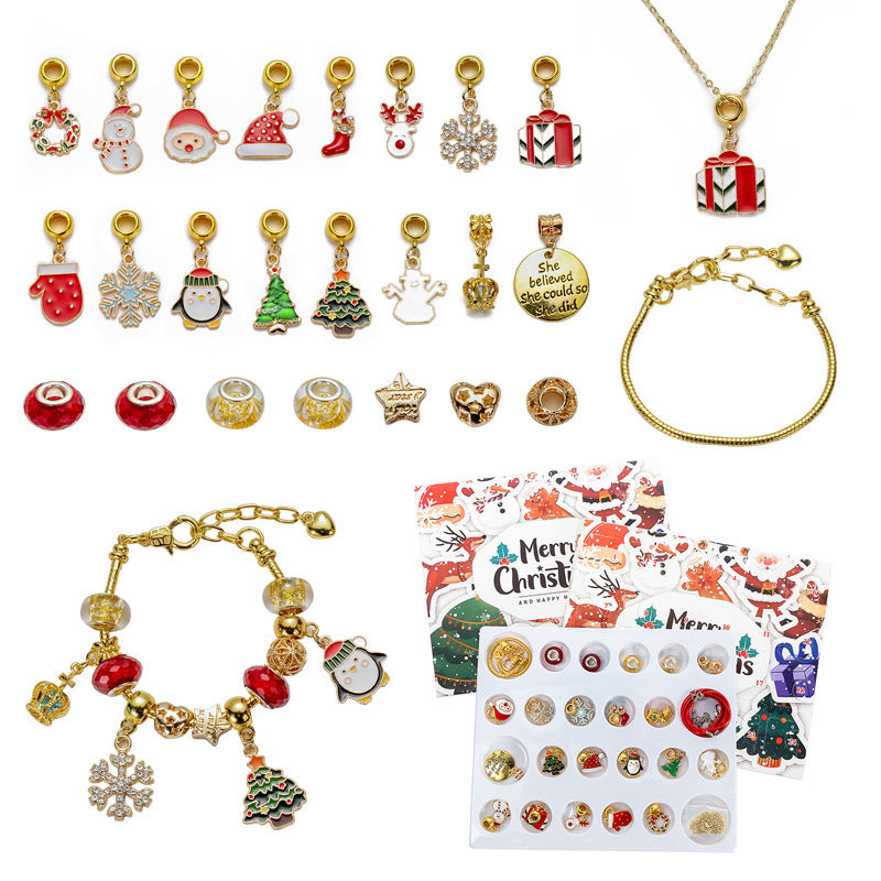 Diy Creative Children's Bracelet Ornament 24 Grid Calendar Christmas Blind Box 9653d43f 6125 497e 9951 4c6322719450