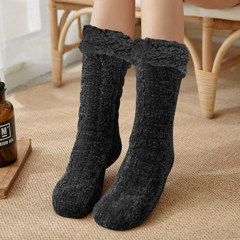 Ladies Winter Warm Floor Sleeping Socks Plus Velvet 96663927 74be 4219 aded 3894545d2d5a
