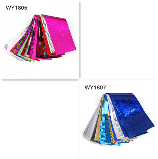 16pcs 20x4cm Mix Nail Art Transfer Foil Sticker - HD Wireless Product #8