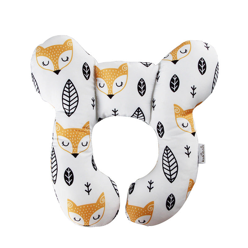 Cute Cartoon Pattern Baby U-shape Pillow Travel Car Seat Neck Protector 967b91ba 8c24 4384 8c04 b1917b735f76
