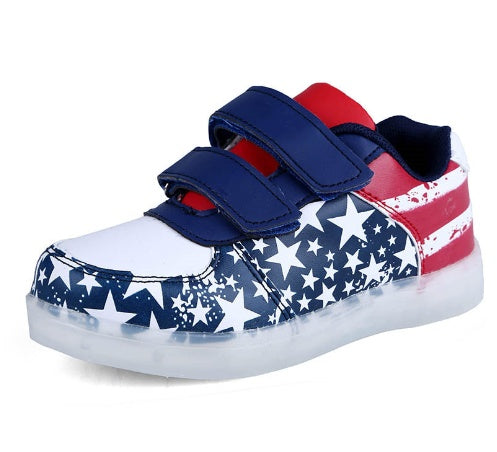 Summer New Children's Light Shoes LED Rechargeable Light-emitting Shoes Boys And Girls 9687b8b9 fe3a 4892 8a27 81b85a924f0c
