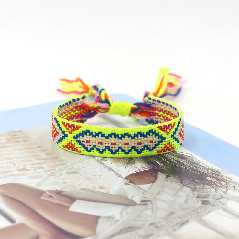 Bohemian Color Woven Bracelet Wristband For Fans 9699f4f2 1cfc 4cb4 95f3 7bd7ba636ca6