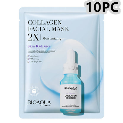 Collagen Face Mask Moisturizing Firming Face Sheet Mask Hyaluronic Acid Facial Masks Beauty Skin Care Gel Skin Care 96bef5ab 