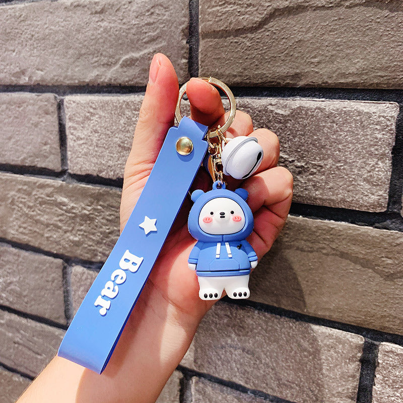 Sweater Small White Bear Pendant Key Chain Cute Accessories Cartoon Doll 96ce7bfb a9f9 44df b9b9 69e16cddf481