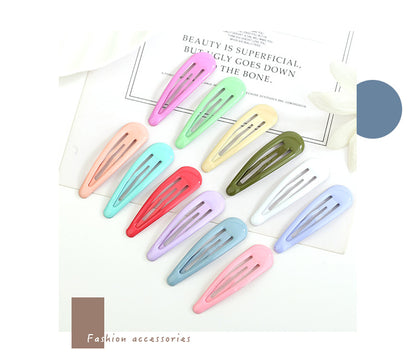 Drops of oil colored bangs hair clips
