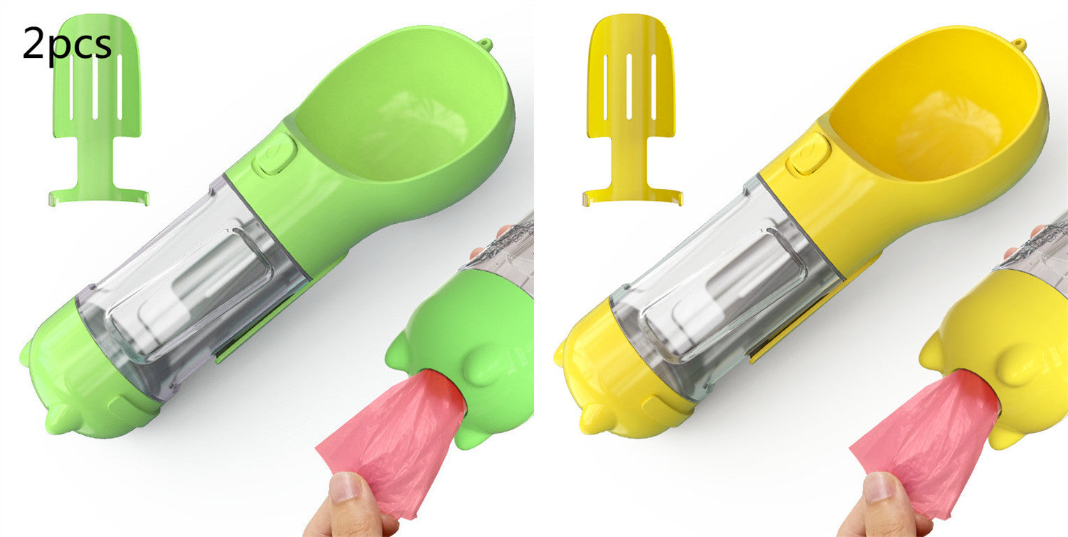 Pet Water Bottle Feeder Bowl Garbage Bag Storage Portable Pet Outdoor Travel 3 In 1 Dog Water Bottle 96d596cb 73c9 4a6b 9a6a 