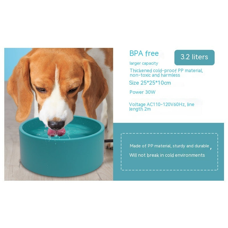 L Pet Heating Bowl Pet Tableware Anti-fall Non-slip Constant 96db8f69 ce83 4164 926c 0a471fad5560