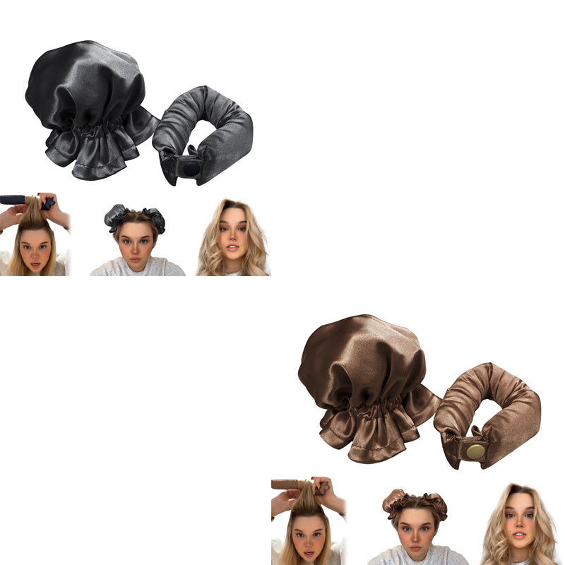 New Heatless Curl Stick With Cloth Cover Cute Ball Head Hair Curler Headband Hair Rollers Wave Form Curling Rod Hair Style To
