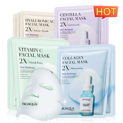 Collagen Face Mask Moisturizing Firming Face Sheet Mask Hyaluronic Acid Facial Masks Beauty Skin Care Gel Skin Care 96f40919 