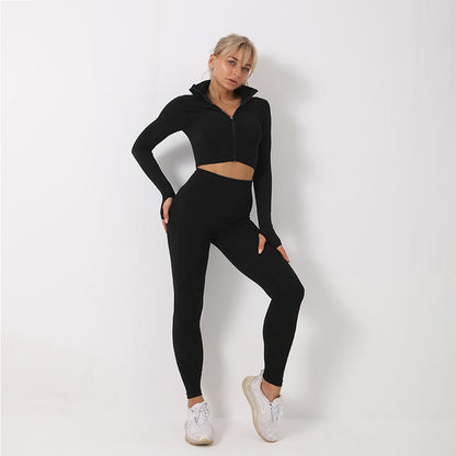 3PCS Yoga Set Seamless Sport Set Women Gym Clothing Leggings Women Crop Top Sports Bra Women Fitness Gym Set Womens Outfits Tracksuit - HD Wireless Product #17