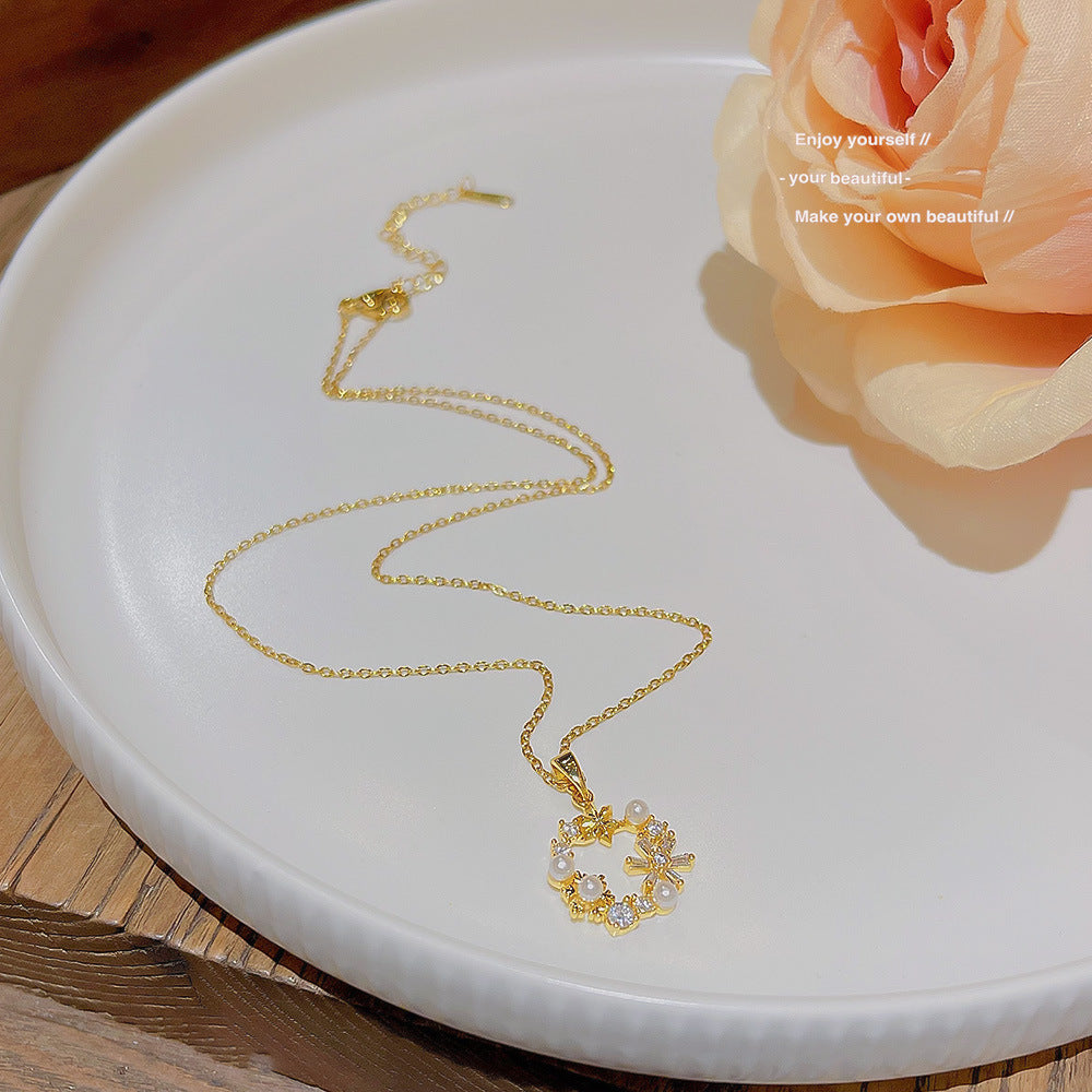 Student Sweet Bear Necklace Girl's High-grade Super Shiny 971f5765 dc4a 4700 99c7 05653c898441