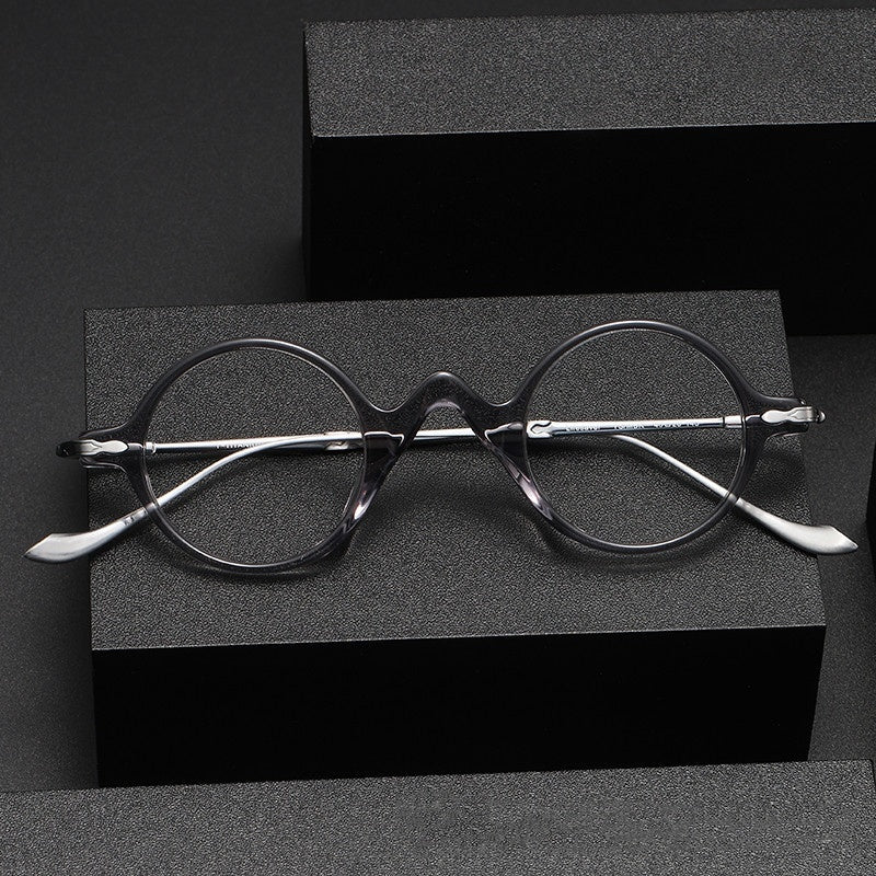 Sheet Metal Eyeglass Frame Fashion Retro Small Face With Myopic Glasses Option Pure Titanium Glasses Rim Men 971f722b 3c5d 46