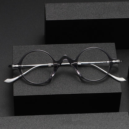 Sheet Metal Eyeglass Frame Fashion Retro Small Face With Myopic Glasses Option Pure Titanium Glasses Rim Men 971f722b 3c5d 46
