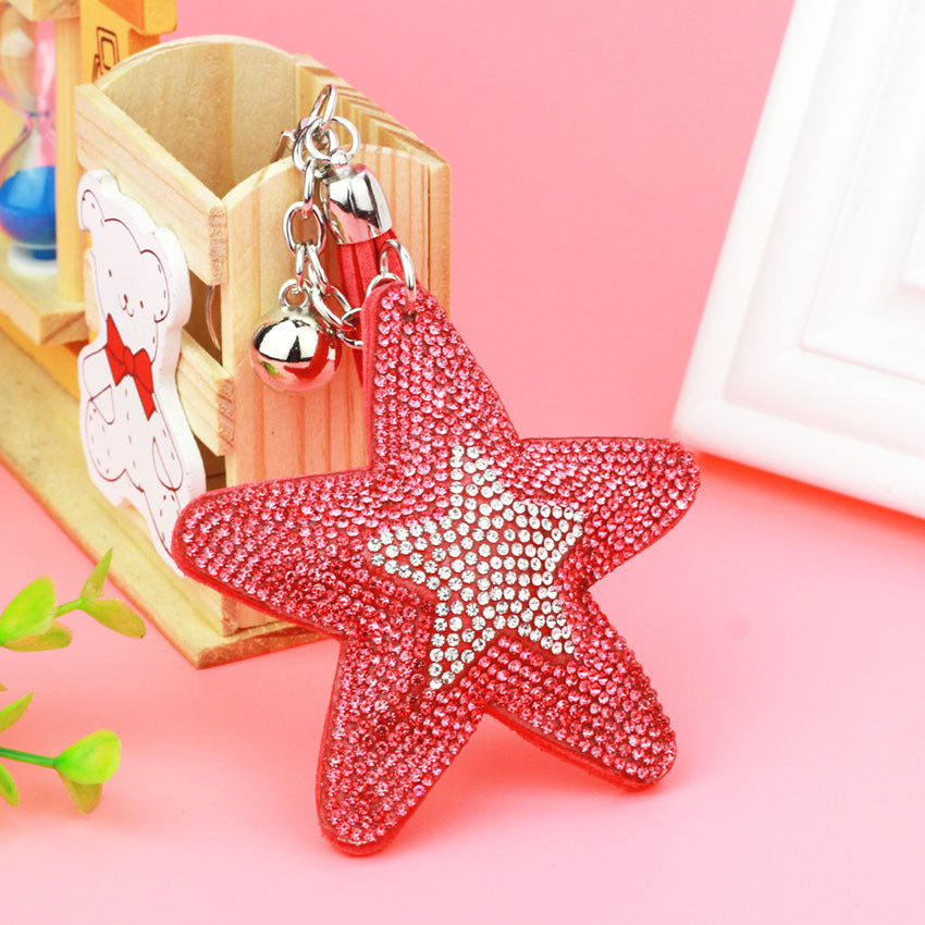 Creative Pentagram Tassel Crystal Key Chain 9723d947 fa8a 4e85 8f17 e4cb31f98b26