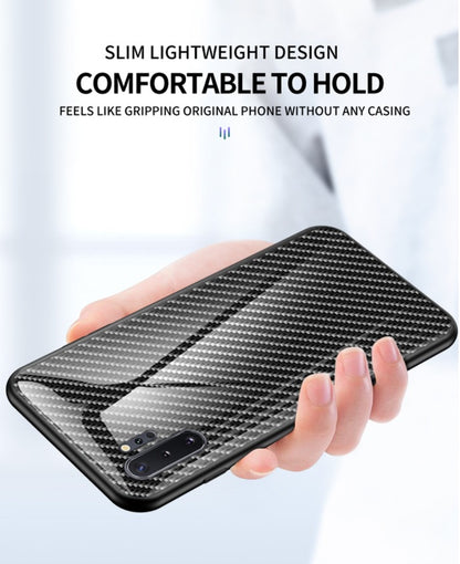 Phone case applies to A51 creative graded carbon fiber toughened glass A91 anti-fall protective case 972942579893
