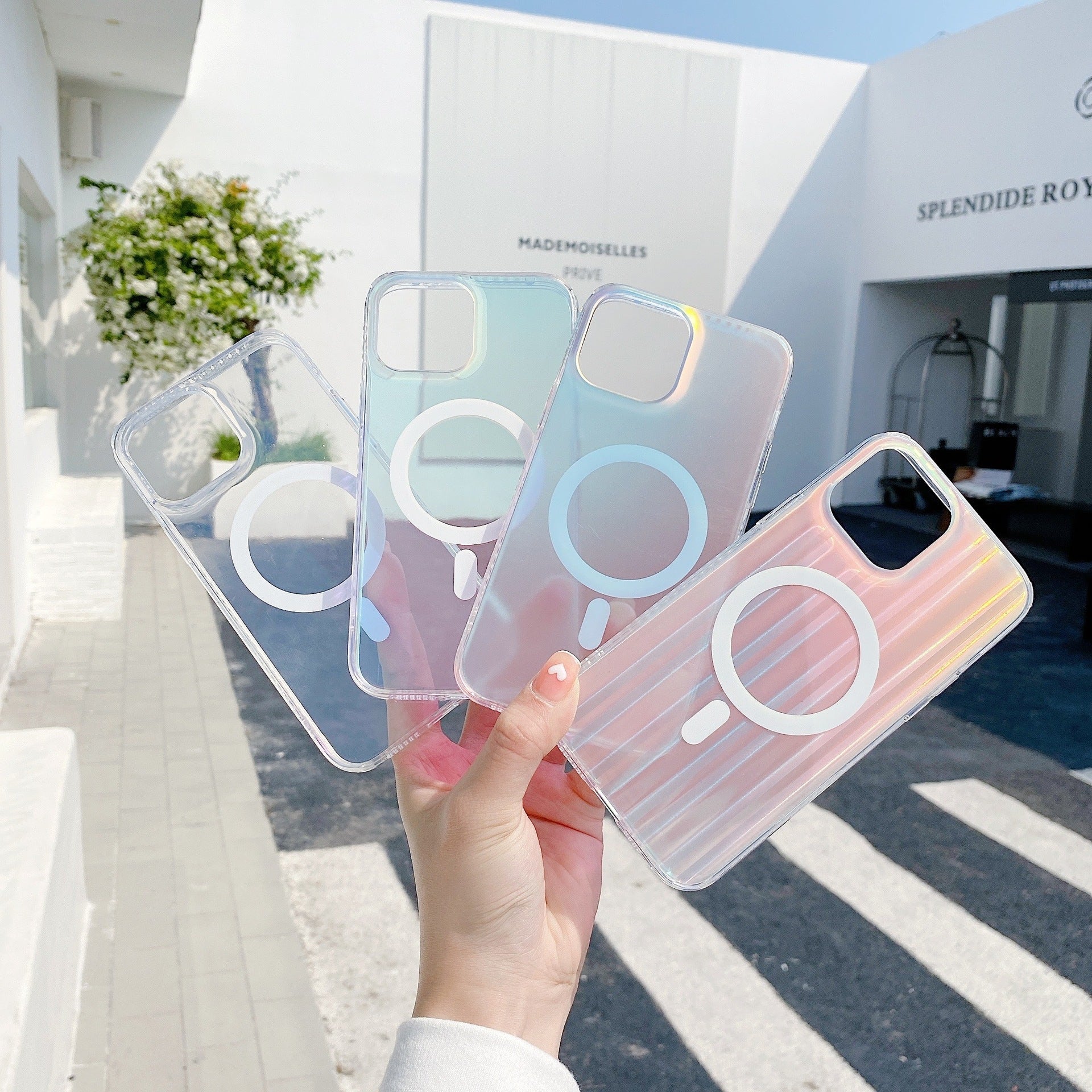 Transparent Frosted Magnetic Mobile Phone Case 97320830 cf77 467c 8587 fbbc0841dc89
