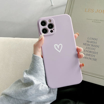 Simple Love Fine Hole Soft Shell Straight Edge Phone Case - 图片 9