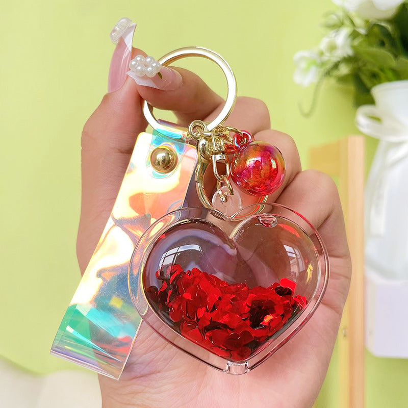 Creative Oil Quicksand Heart Keychain 9761acec 0c3b 4cce 8075 61551e69eabd
