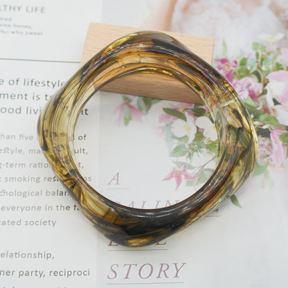 Marbling Acrylic Bracelet Shaped Irregular Square 9761e095 3fcf 4913 bab2 f9823f823844