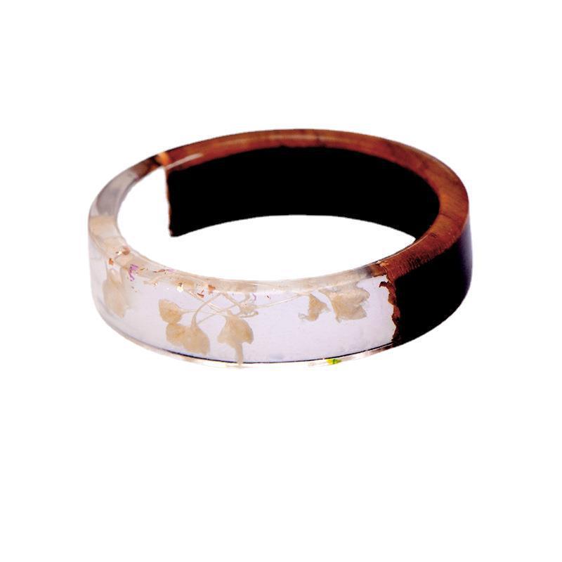 Retro Creative Plant Resin Wood Transparent Ring 977152b4 1e2b 4835 99e0 be6d1db4d954