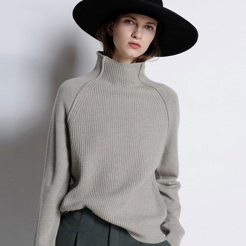 Women's high neck cashmere sweater 9774680432152 01958f3c 3d26 4e6f b6df 78a2fa707877