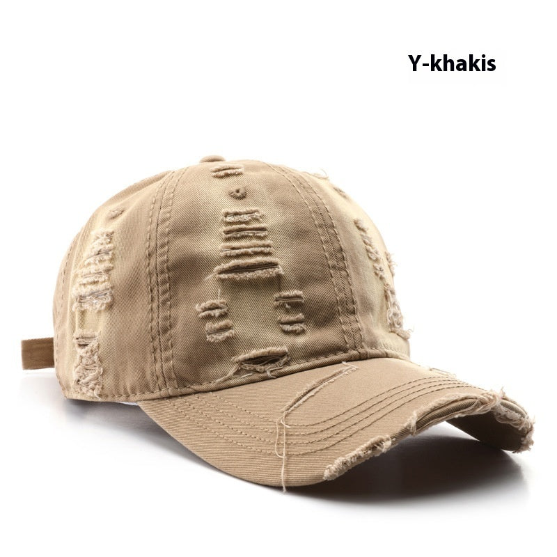 Retro Pure Color Washed Hole Light Board Baseball Cap 9786d13d af80 4490 866e e5ee8f4c6fce trans