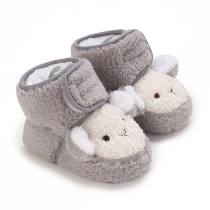 0-12 Months Old Male And Female Baby Thickened Non-slip Cartoon Cotton Shoes - HD Wireless Product #8