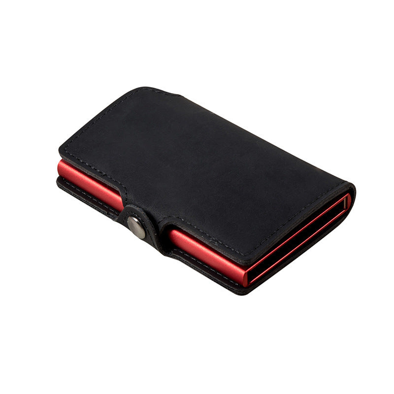 RFID ID Bank Card Holder PU Mini Metal Wallet 97922b1c 3ab4 4b37 b2b4 38d8b57e4a4c