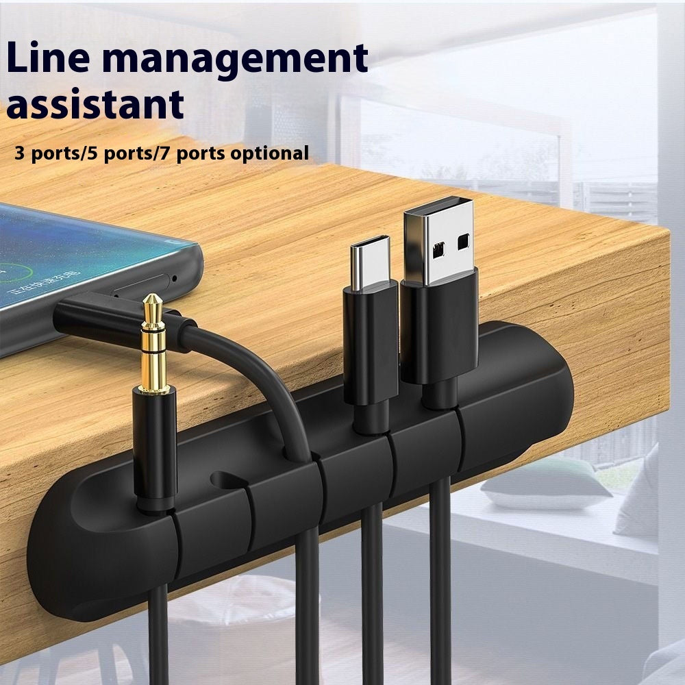 Desktop Fixed Charging Cable Storage Protector - 图片 4