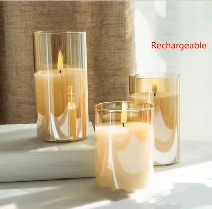 Electroplated Glass LED Electronic Candle Lights Wholesale Rechargeable 97e29eea 6b84 4ed4 9a3d c1941d317277 445c929a 9b08 44