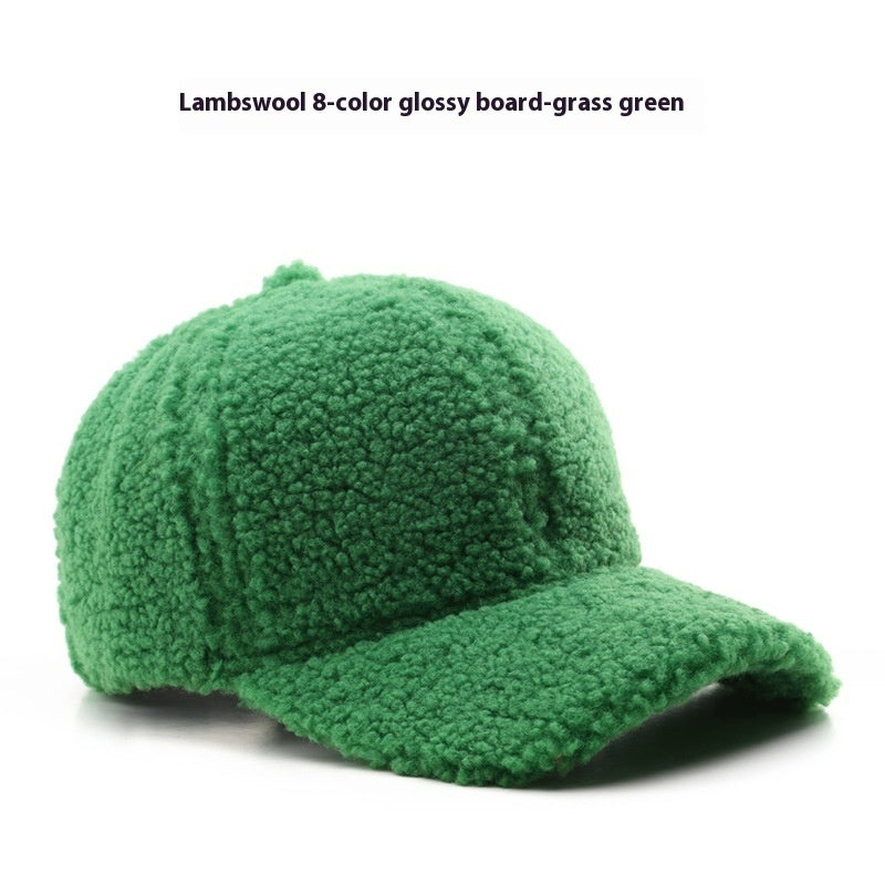 Baseball Cap Fashion Retro Solid Color Lamb Wool Curved Brim 97e4d069 48b1 49be aa2a 423c8b3b6573 trans
