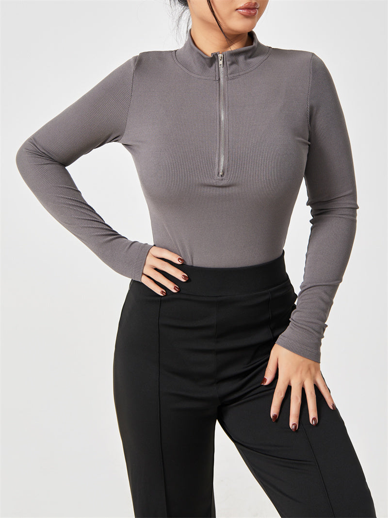Fashion Long Sleeve Zipper Jumpsuit Seamless Slimming Shapewear For Women Romper 97e612ee ece9 411b 8388 22dbabb6035d