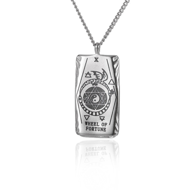 New Personalized Simple Stainless Steel Square Card Necklace 97e9a6db 6f0d 4491 9add ddf92bb1f74c