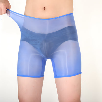 Men's Ultra-thin Shiny Stockings Transparent Bag Independent Warehouse Boxer Briefs 97f25e71 511e 4b46 a5d6 e63db0dba181