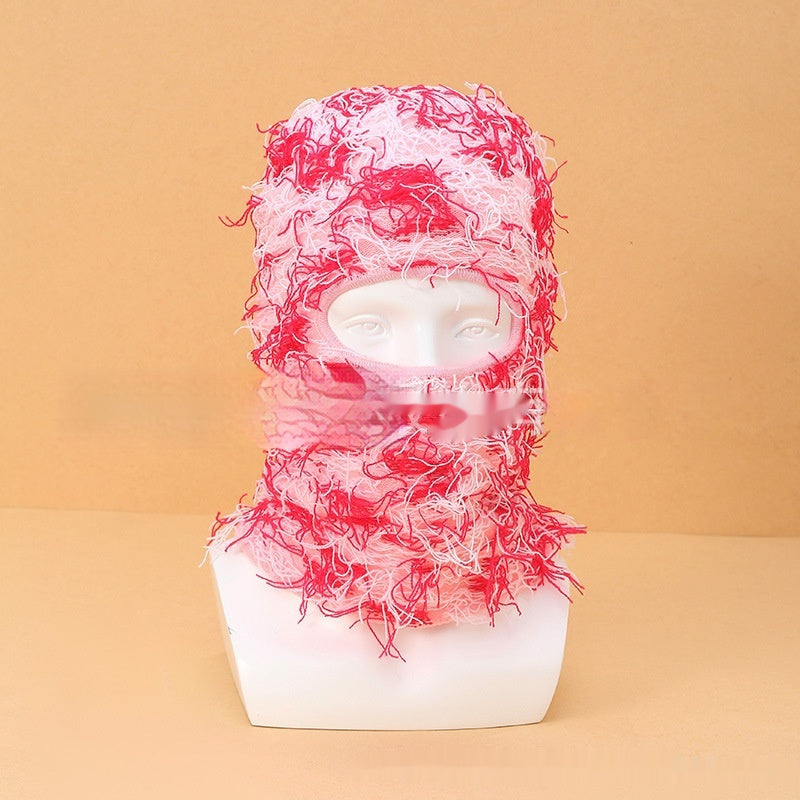 Colorful High Street Hip Hop Street Personality Knit Hat Unisex Warm Mask Hat 9806c52f 88b7 4ea2 92c1 91356c06c4e2 fine