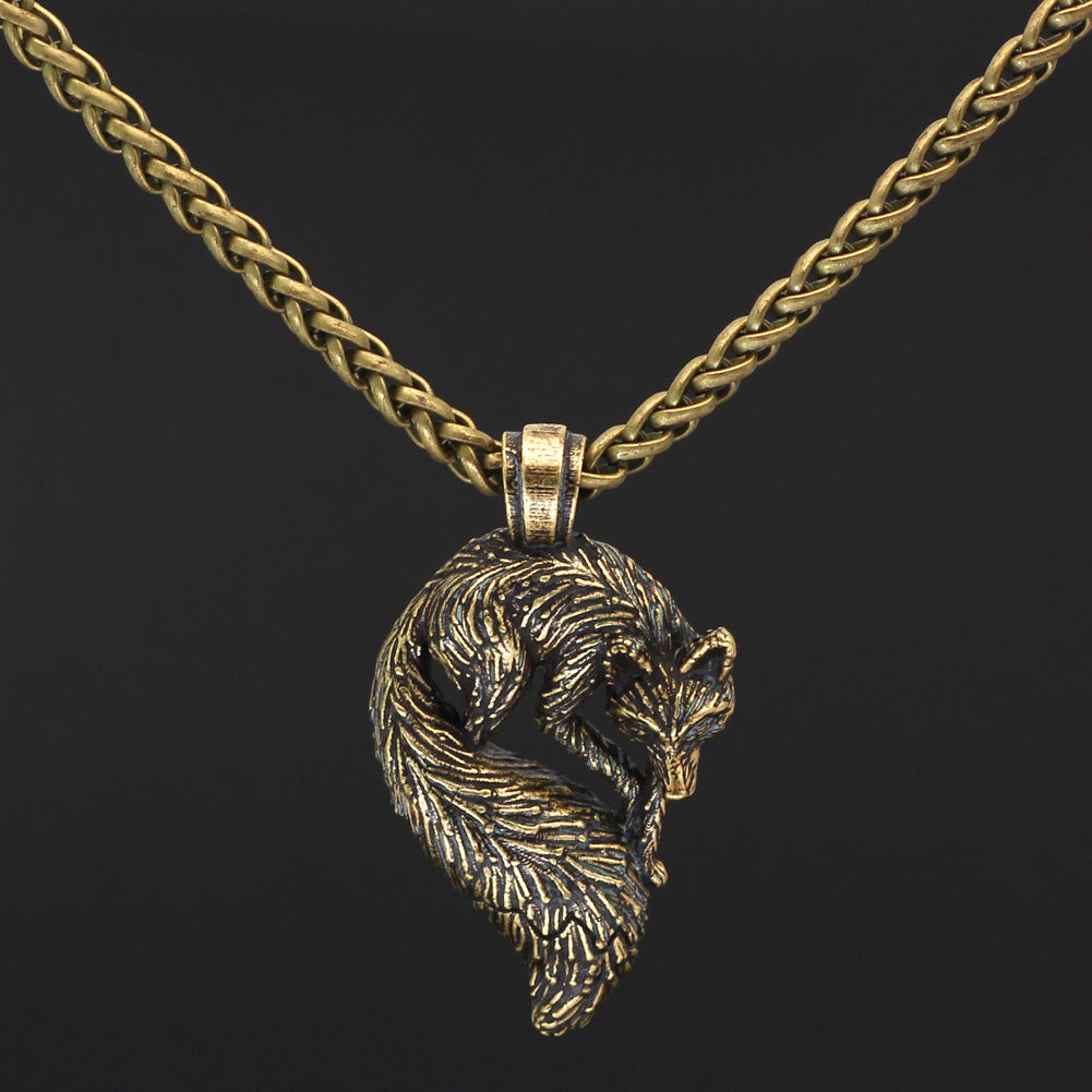 Personalized Animal Men's Fox Pendant Necklace 98094b6a 1e2a 4f75 99f2 f711af1c38c7