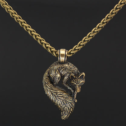 Personalized Animal Men's Fox Pendant Necklace 98094b6a 1e2a 4f75 99f2 f711af1c38c7