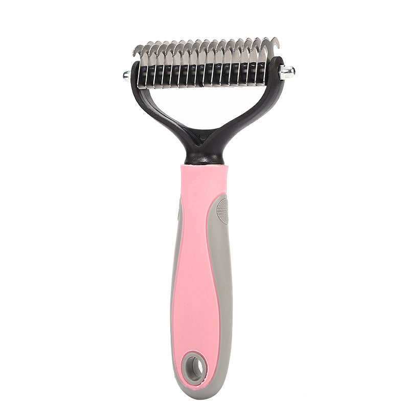 Stainless Double-sided Pet Brush Hair Removal Comb Grooming Dematting Dog Grooming Shedding Tools 980c7d7f 1519 429b 93cd 752