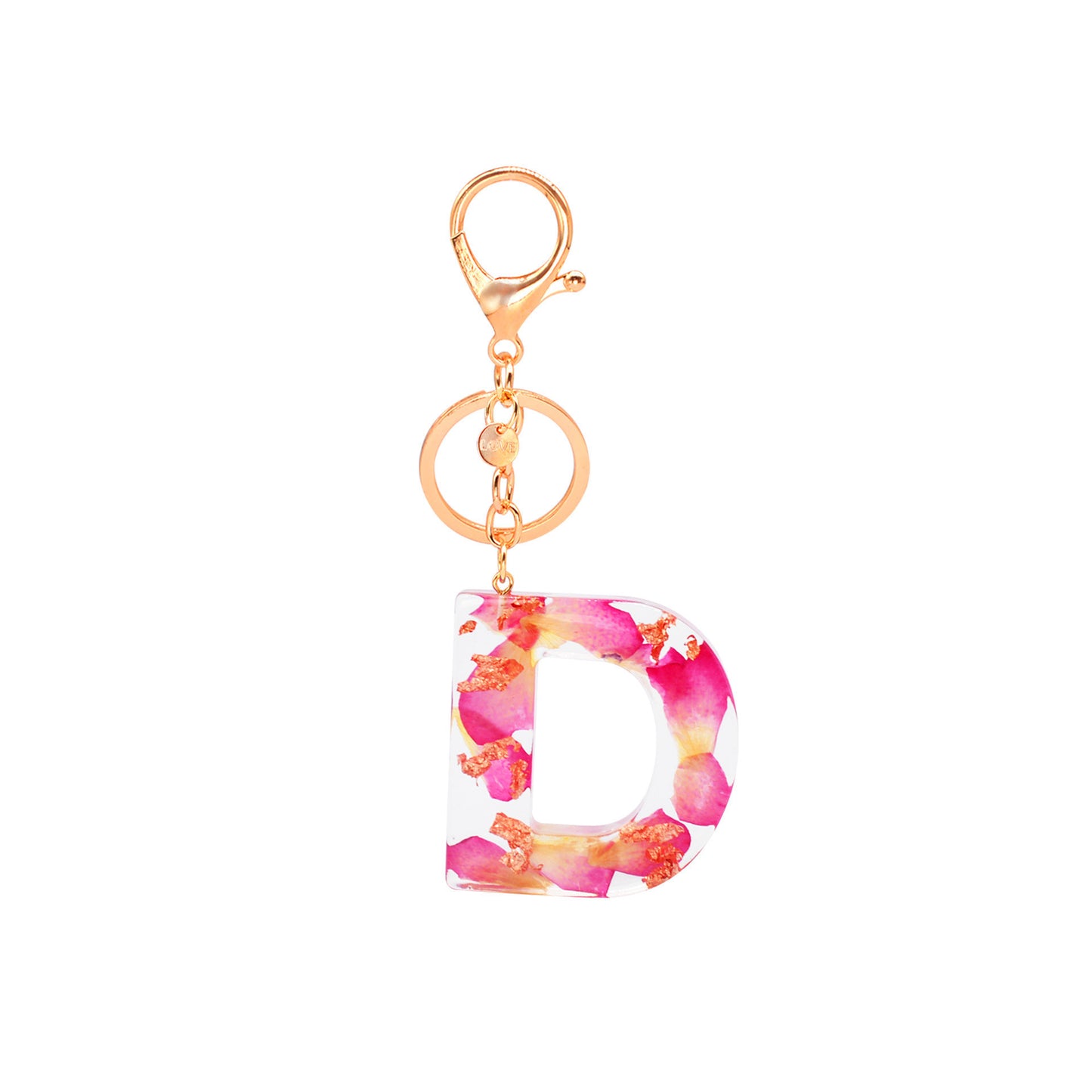 Petal Resin Keychain English Alphabet Pendant 980e66e0 511b 490e 817a 0aa5c2f31f35