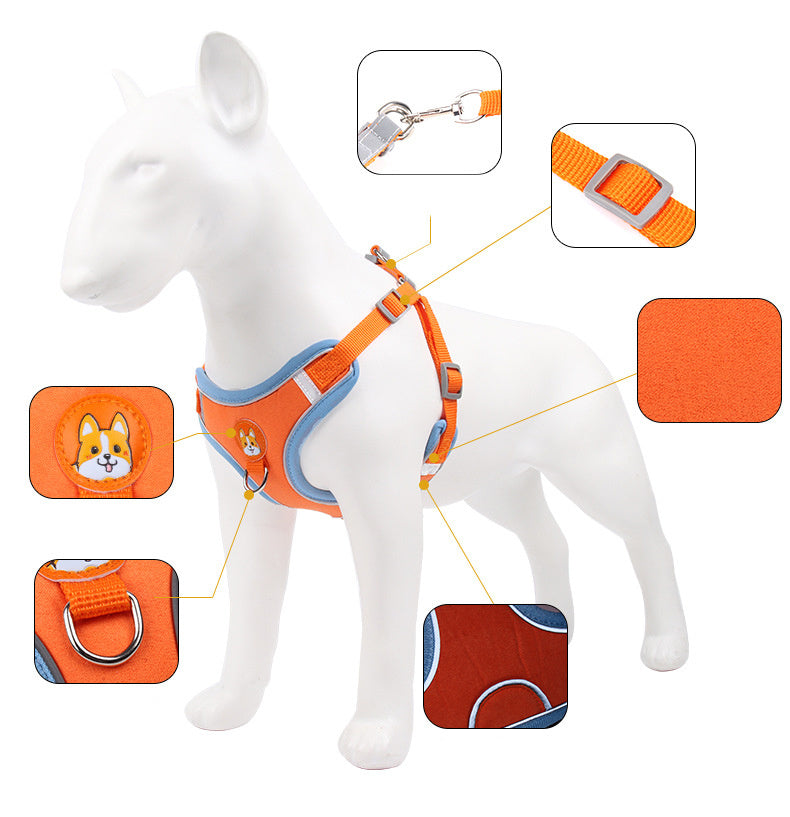 Dog Harness Cat Harness Reflective Dogs Leashs Soft Mesh Chest Strap 981d6d5b a4e3 4cfb a4b0 29421e37818d