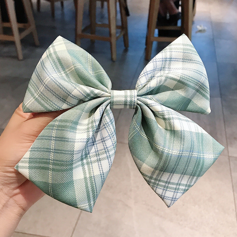 Girl's Plaid Bow Hairpin 982fe62a a1ad 435c 8b0d 468e099b6853