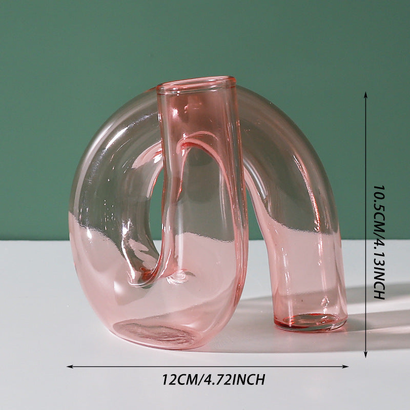 Creative Heterosexual Glass Flower Arrangement Hydroponic Bottle Furniture Model Room 98323a7f 270a 4063 a408 37afba439545