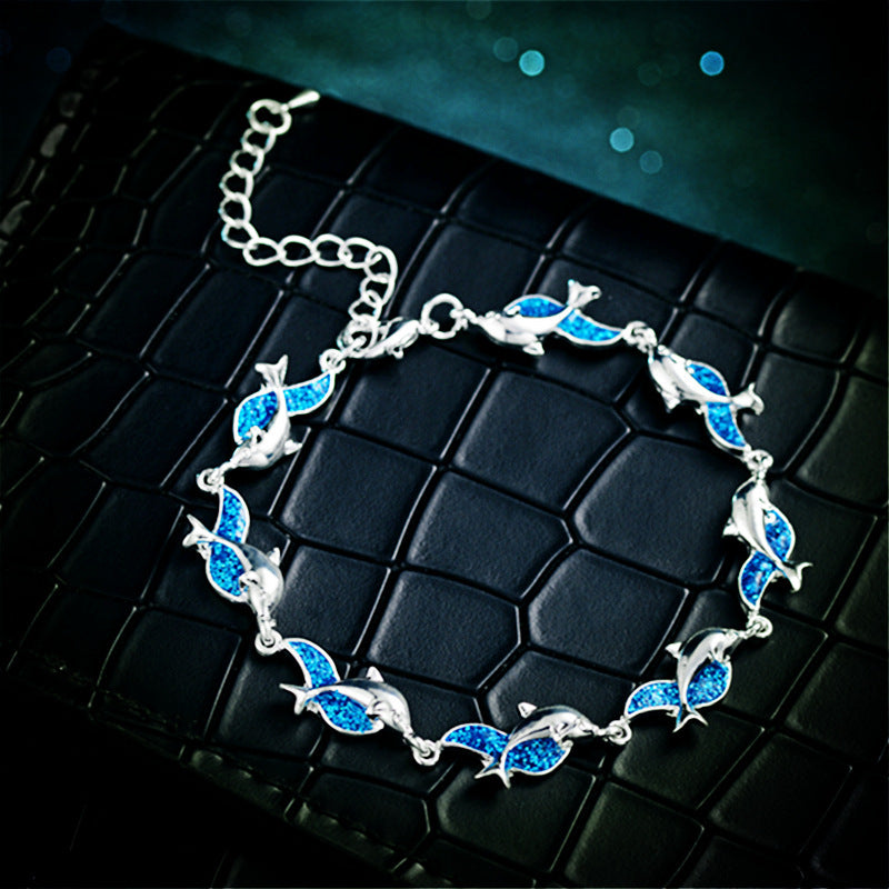 Personality charm dolphin bracelet 986342515411
