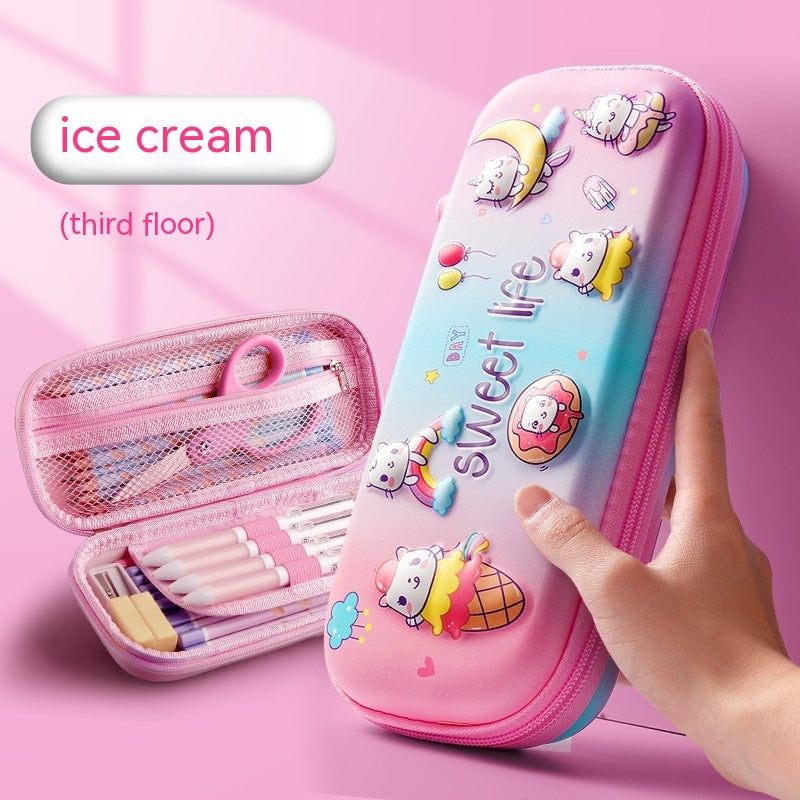 Three-dimensional Pencil Case Primary School Kindergarten Cartoon Large Capacity Pencil Case Pencil Box - 图片 26