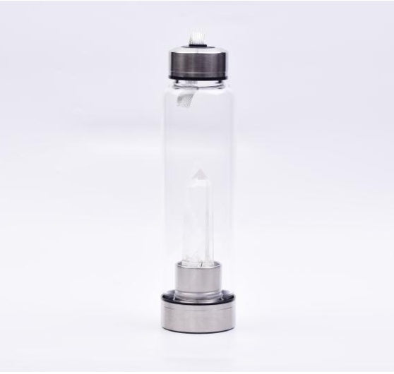 Natural hexagonal crystal column energy glass creative water cup spa tea cup water cup crystal column magic wand 986648121882