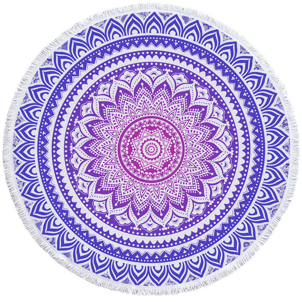 Round Printed Bath Towel Beach Towel Yoga Mat 987725018743
